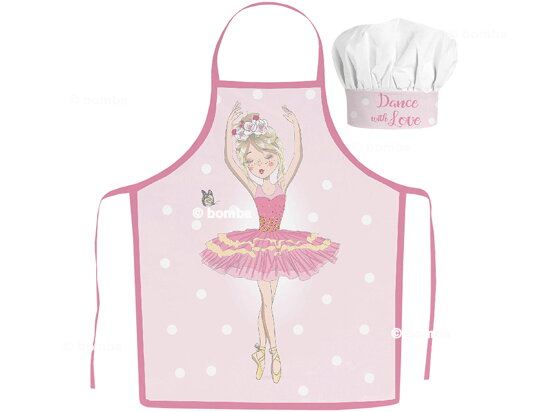 Kids Apron with Chef Hat Ballerina