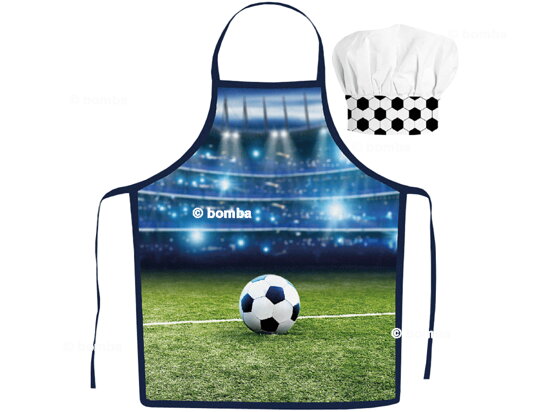 Boys Apron with Chef Hat Football Stadium