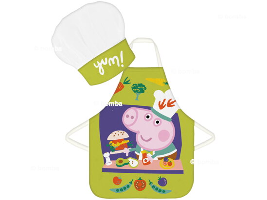 Kids Apron with Chef Hat Peppa Pig Yum