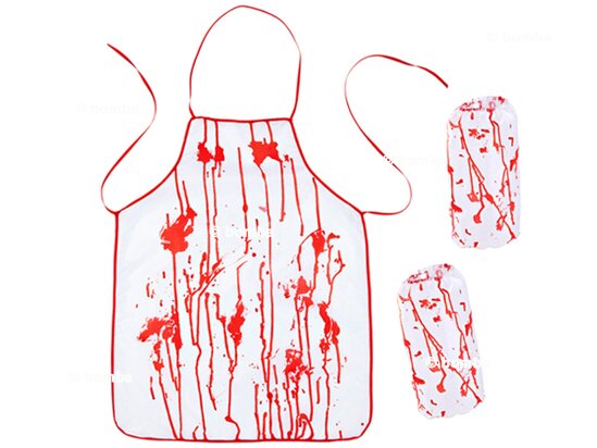 Bloody Apron with Arm Sleeves