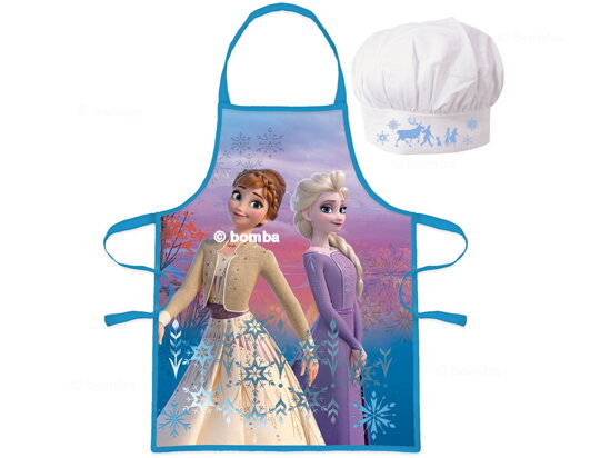 Kids Apron with Chef Hat Frozen II Anna and Elsa