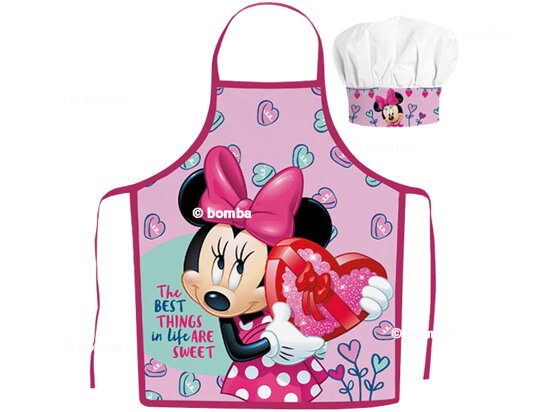 Kids Apron with Chef Hat Disney Minnie Mouse