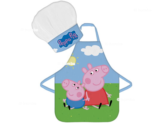 Kids Apron with Chef Hat Peppa Pig and George