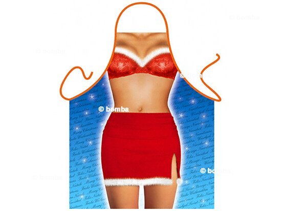 Christmas apron for a woman