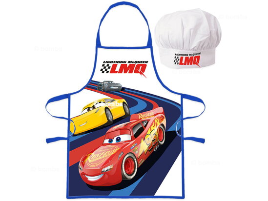 Kids’ Apron with Chef Hat Cars