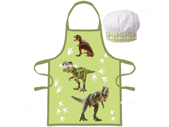Kids’ Apron with Chef Hat Dinosaurs
