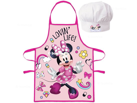 Kids Apron with Chef Hat Minnie Mouse
