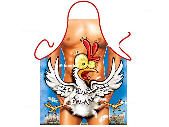Apron Man with a Chicken
