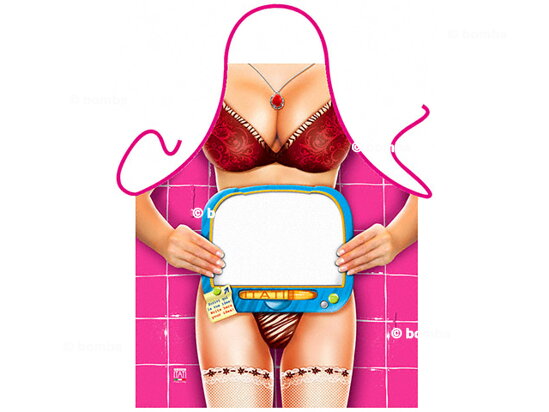 Message Board Woman Apron
