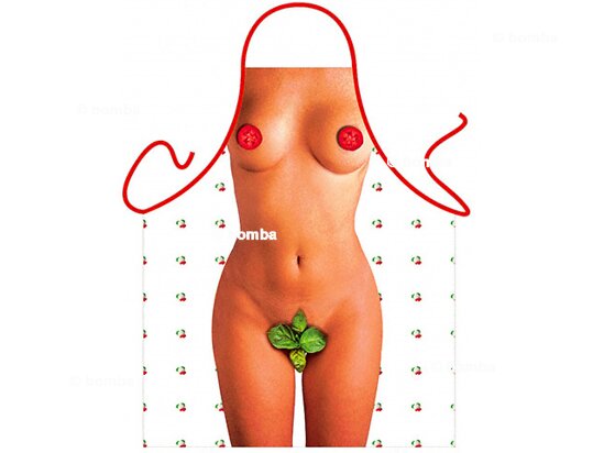Woman with Basil and Tomatoes Apron