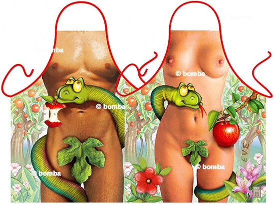Adam and Eve Aprons