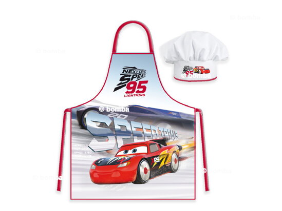 Childrens Apron with Hat Cars Next Level