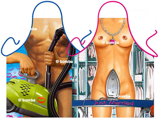 Aprons for the Bride and Groom