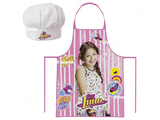 Girls Apron Soy Luna with Chef Hat