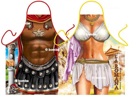 Spartacus and Roman Woman Aprons