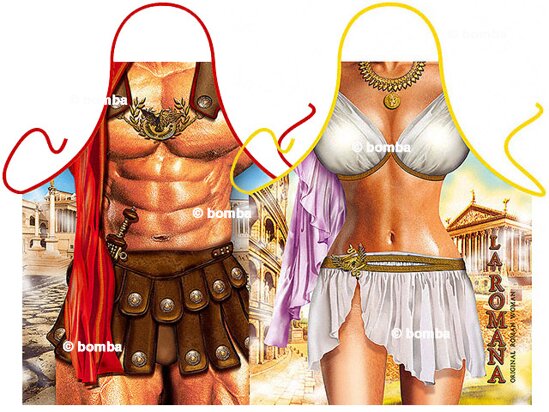 Old Gladiator and Roman Woman Aprons